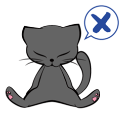 I am a black cat.-English- sticker #6296169