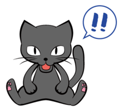 I am a black cat.-English- sticker #6296170