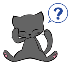 I am a black cat.-English- sticker #6296171