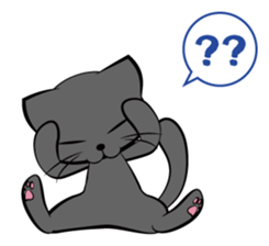 I am a black cat.-English- sticker #6296172