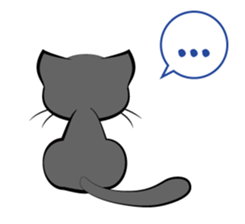 I am a black cat.-English- sticker #6296174