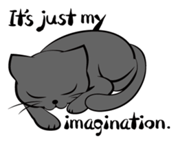 I am a black cat.-English- sticker #6296181