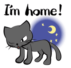 I am a black cat.-English- sticker #6296189