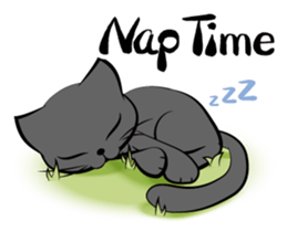 I am a black cat.-English- sticker #6296190