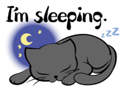 I am a black cat.-English- sticker #6296191