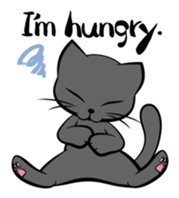 I am a black cat.-English- sticker #6296192