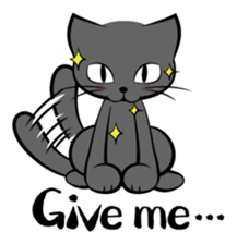 I am a black cat.-English- sticker #6296197