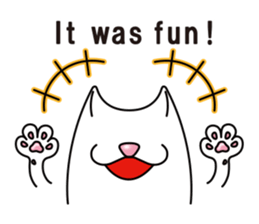 Bianco of the cat. (English version.) sticker #6296210