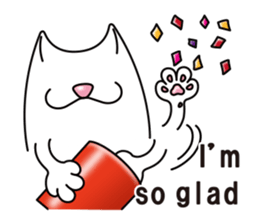 Bianco of the cat. (English version.) sticker #6296211