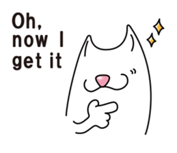 Bianco of the cat. (English version.) sticker #6296215