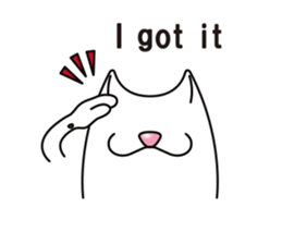 Bianco of the cat. (English version.) sticker #6296218