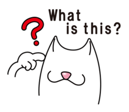 Bianco of the cat. (English version.) sticker #6296219