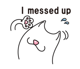 Bianco of the cat. (English version.) sticker #6296221