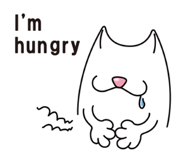 Bianco of the cat. (English version.) sticker #6296231