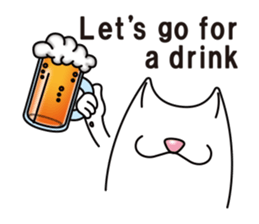 Bianco of the cat. (English version.) sticker #6296237