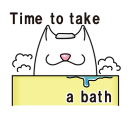 Bianco of the cat. (English version.) sticker #6296238