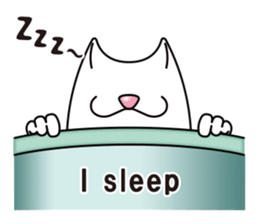 Bianco of the cat. (English version.) sticker #6296239