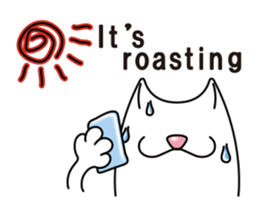 Bianco of the cat. (English version.) sticker #6296240