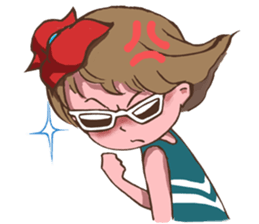 Pretty Cool Little Girl - Sunny Jill sticker #6296924