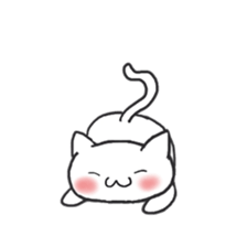 Lazy cat ! sticker #6297040