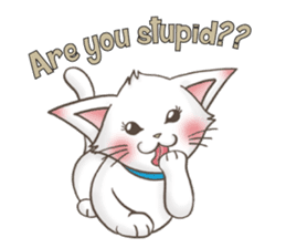 Meany cat Cass for English sticker #6298135