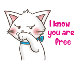 Meany cat Cass for English sticker #6298136