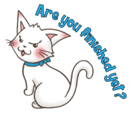 Meany cat Cass for English sticker #6298137
