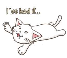 Meany cat Cass for English sticker #6298147