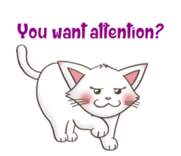 Meany cat Cass for English sticker #6298153