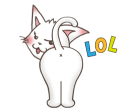 Meany cat Cass for English sticker #6298161