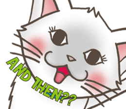 Meany cat Cass for English sticker #6298167