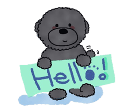 Hugh the black Dandelion dog sticker #6298328