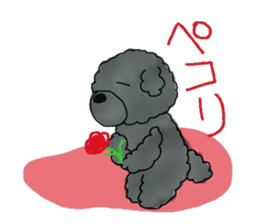 Hugh the black Dandelion dog sticker #6298330