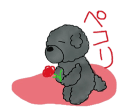 Hugh the black Dandelion dog sticker #6298330