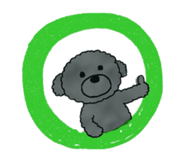 Hugh the black Dandelion dog sticker #6298349