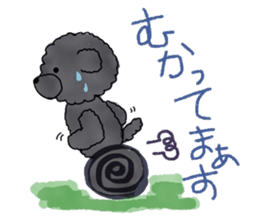 Hugh the black Dandelion dog sticker #6298358