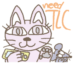 Cat / Chat 2 English ver. sticker #6298368
