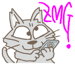 Cat / Chat 2 English ver. sticker #6298369