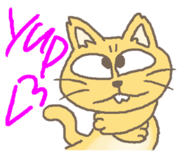 Cat / Chat 2 English ver. sticker #6298370