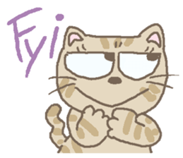 Cat / Chat 2 English ver. sticker #6298372