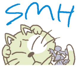 Cat / Chat 2 English ver. sticker #6298375