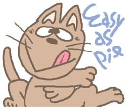 Cat / Chat 2 English ver. sticker #6298376