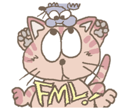 Cat / Chat 2 English ver. sticker #6298377