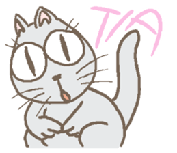 Cat / Chat 2 English ver. sticker #6298383