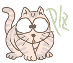 Cat / Chat 2 English ver. sticker #6298387