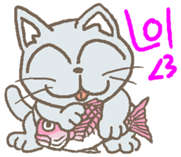 Cat / Chat 2 English ver. sticker #6298388