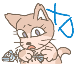 Cat / Chat 2 English ver. sticker #6298389