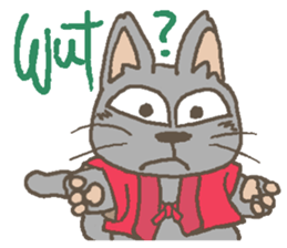 Cat / Chat 2 English ver. sticker #6298393