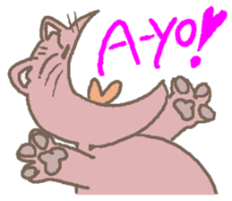 Cat / Chat 2 English ver. sticker #6298394