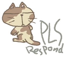 Cat / Chat 2 English ver. sticker #6298405